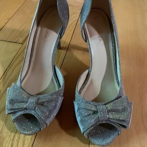 Kelly & Katie metallic sparkle heels